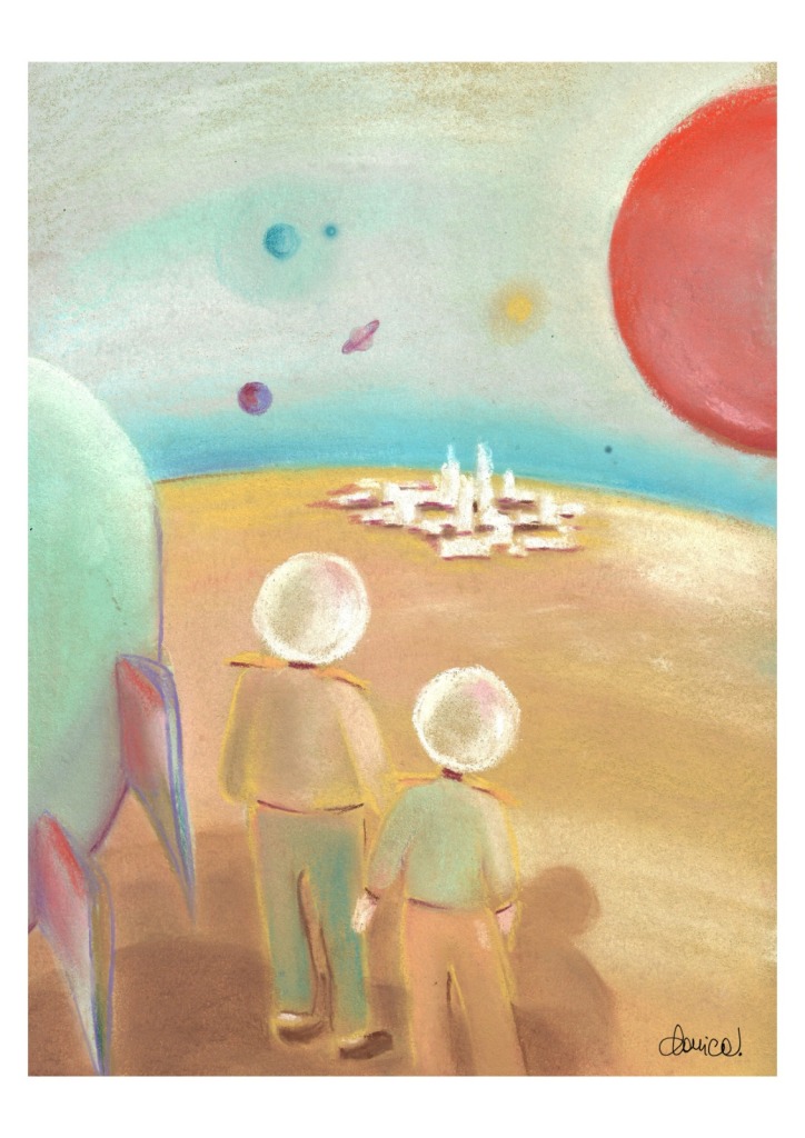 Carpintero espacial es un cuento de Tony Jim ilustrado por Daniela Calandra.